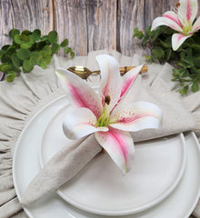 Pink Lilly Napkin Ring