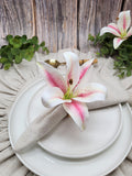 Pink Lilly Napkin Ring