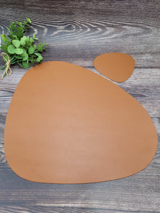 Oval Shape Leather Placemat