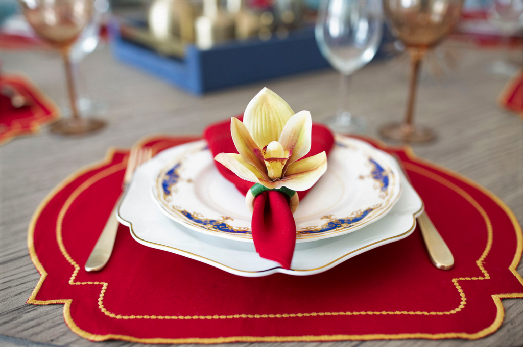 Autumnal Orchid Napkin Ring